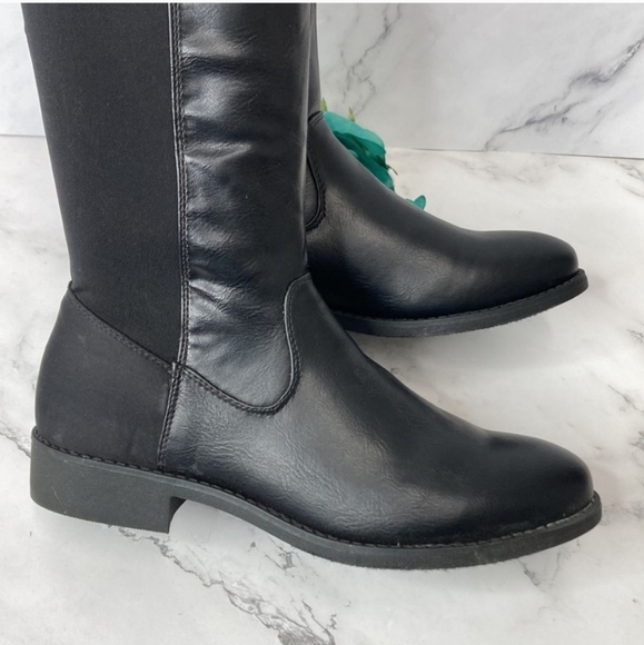 MIA CHARMED BLACK BOOTS 6M - Picture 8 of 9